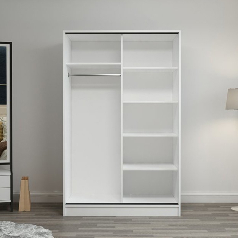 Wardrobe, 120 cm, White - TK-197