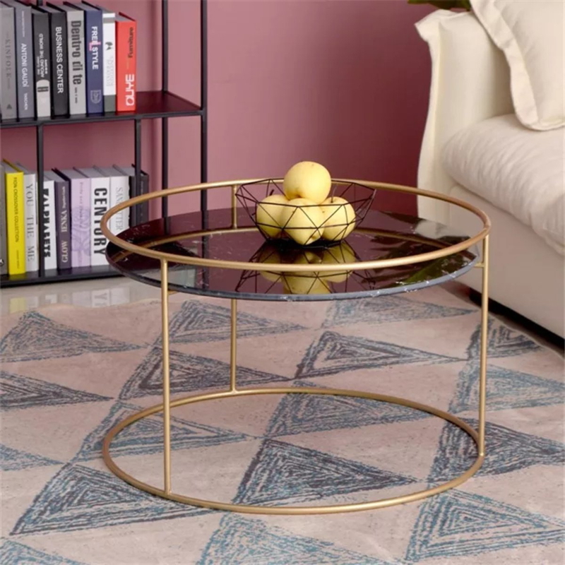 Galaxy marble steel coffee Table  - IM118