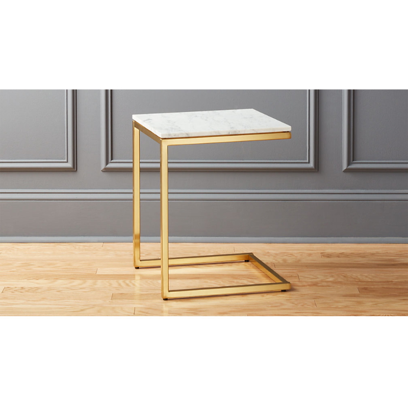 Gold Marble Side table - AX09