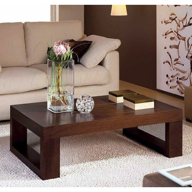 Beech wood Coffee Table, 80×50×45 cm- Brown