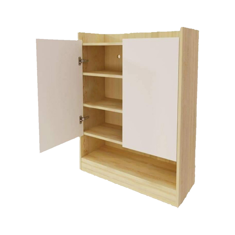 Shoe cabinet, White/wood - SS08