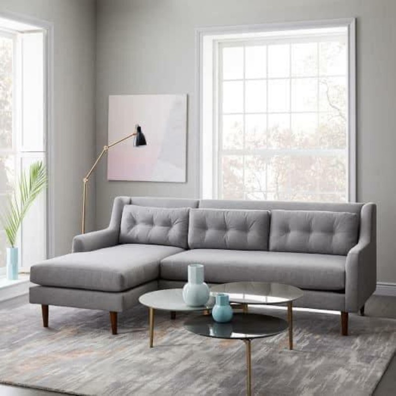 Corner Sofa, 255 cm, Grey - PLA13
