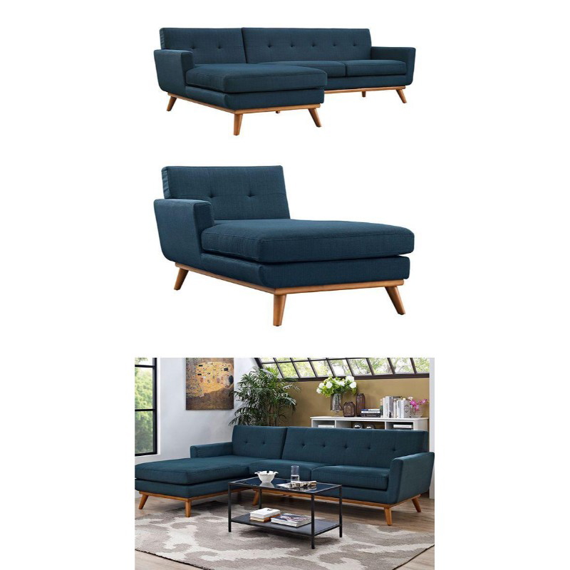 Corner Sofa, 300 cm, Blue - PLA26