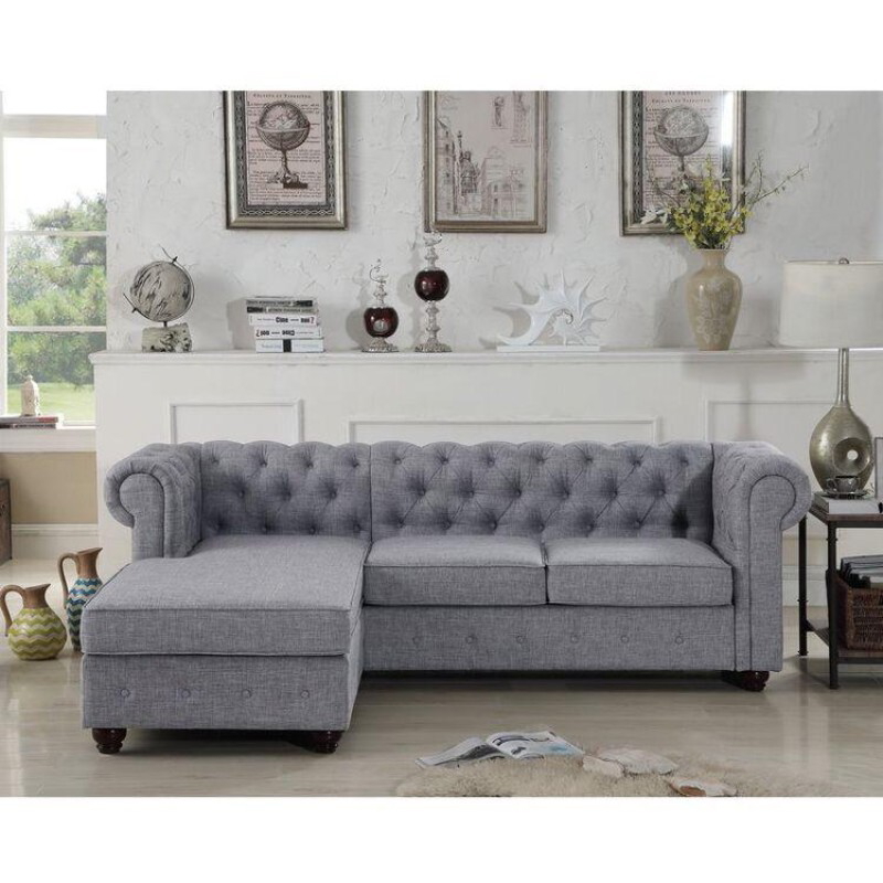 Corner Sofa, 300 cm, Grey - PLA28