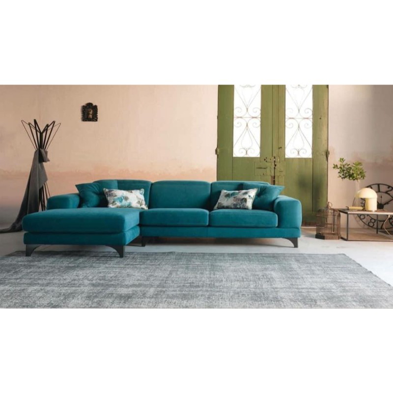 Corner Sofa, 285 cm, Blue - PLA29