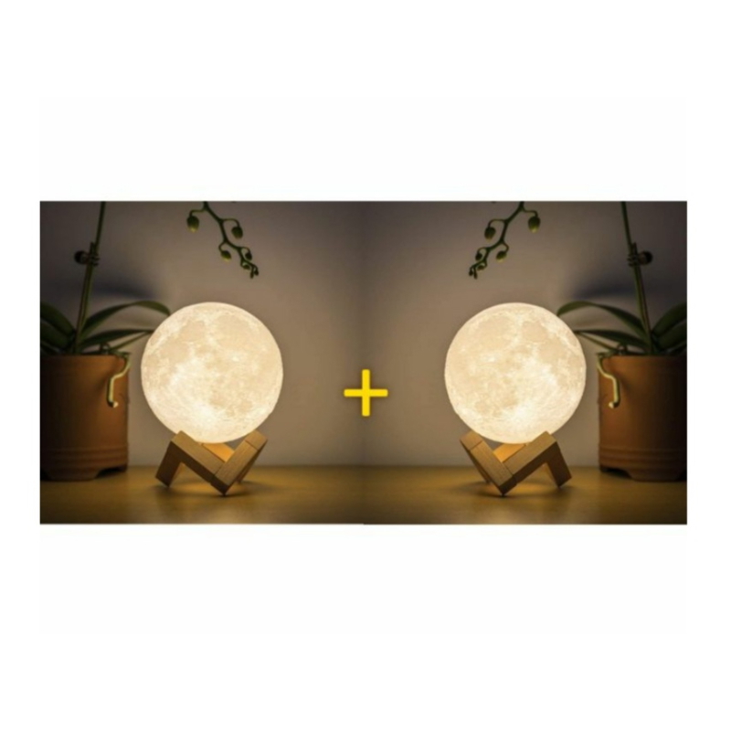 Moon Desk lamp, White -1083- 2moon