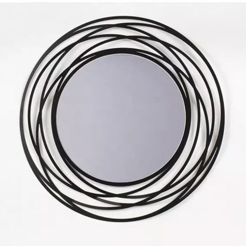 Mirror, 80 cm, Black - U34