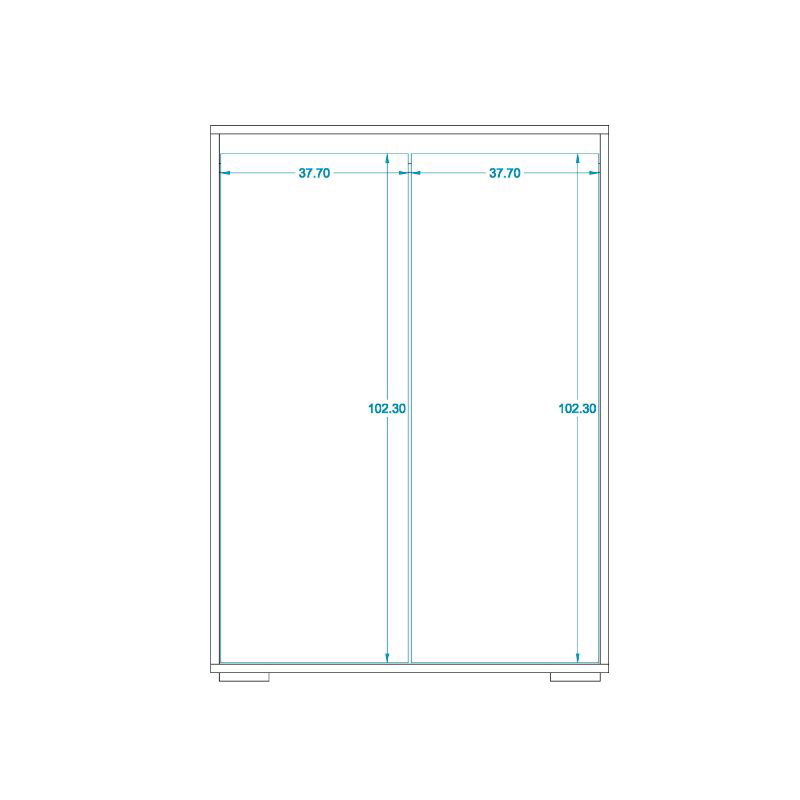 جزامة، 80 سم، خشبي فاتح/أبيض - SC01