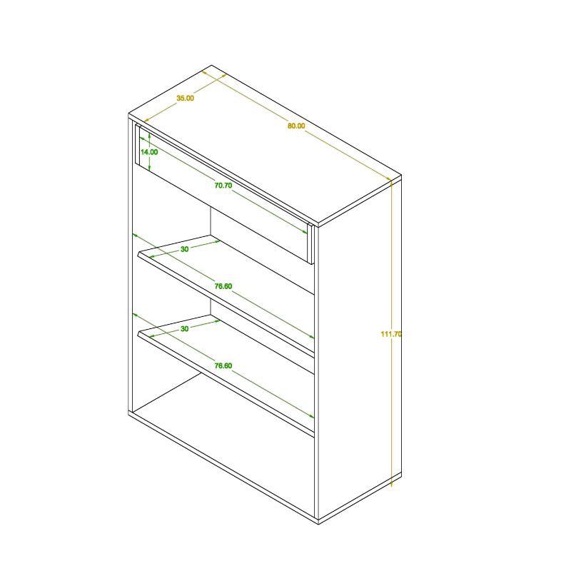 جزامة، 80 سم، أبيض/اسود - SC02