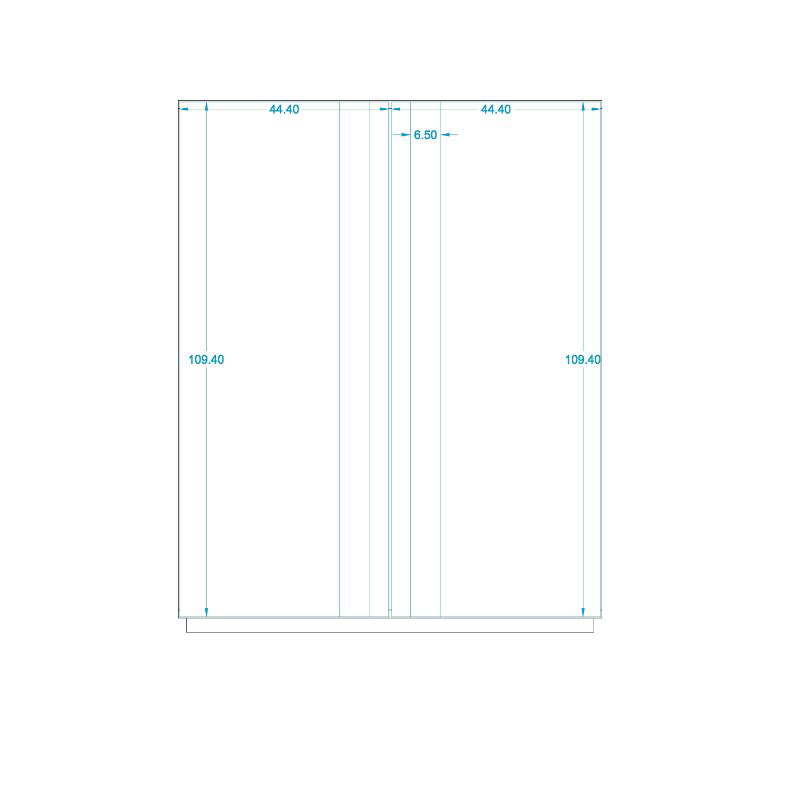 جزامة، 90 سم، خشبي/أبيض - SC03