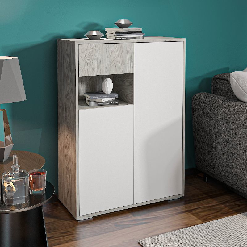 جزامة، 80 سم، خشبي فاتح/أبيض - SB01