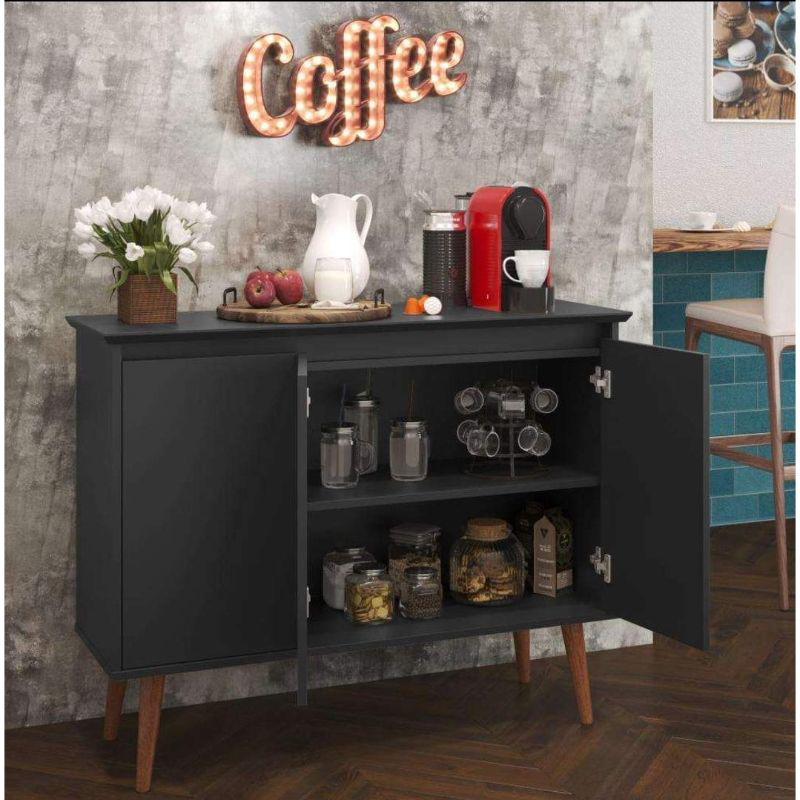 Coffee corner, 110 cm, Wood/Black - CC500