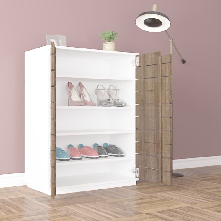 جزامة، 80 سم، أبيض/بني - TA-0413