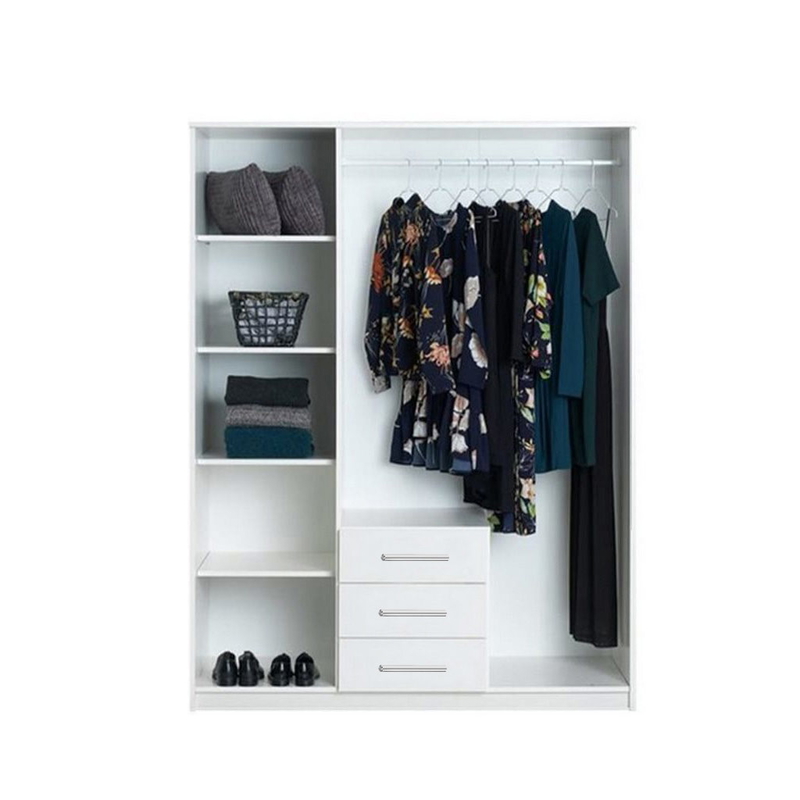 Wardrobe, 160 cm, White - 2017