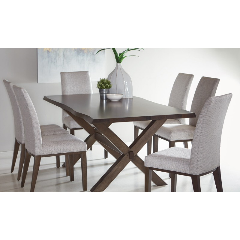 Dining Set, 7 Pieces, Grey - DR18