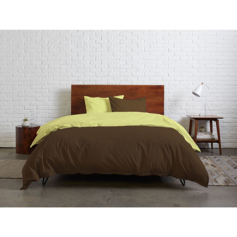 Duvet Cover, 240x230 cm, Yellow / Brown - TDC59
