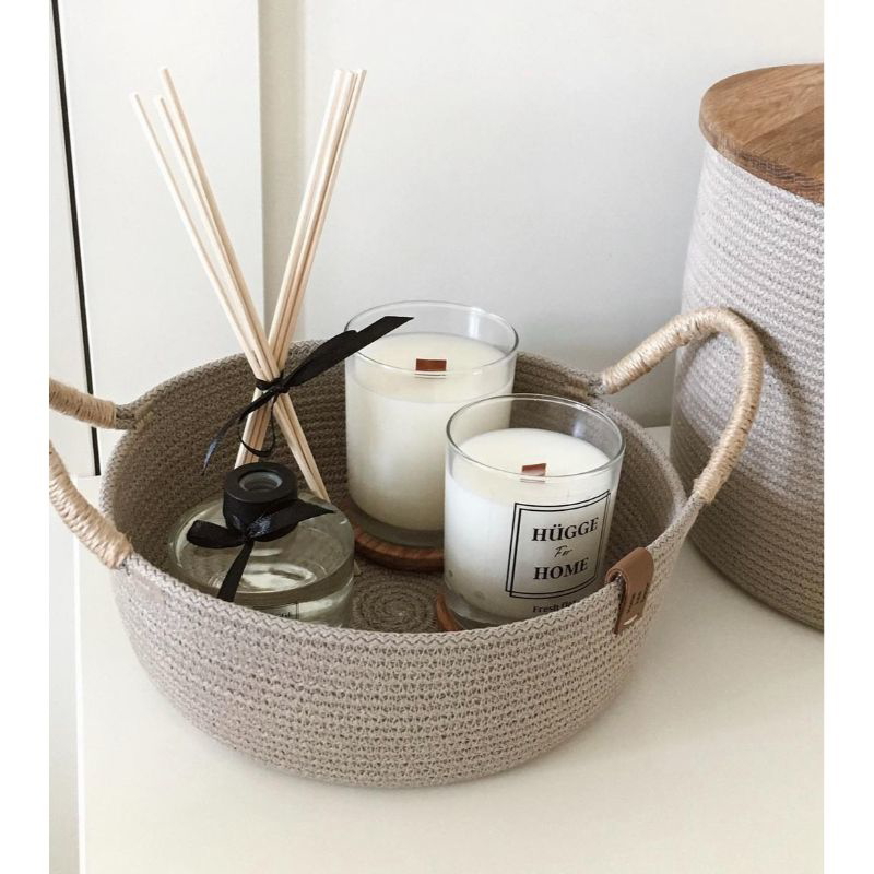 Storage Basket, Grey - B334