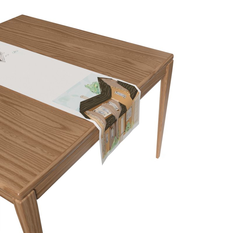 Ella Table Runner, Velvet, Multi Colors - AR313