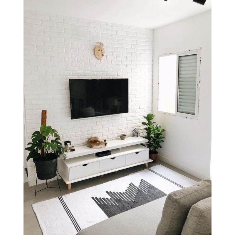 TV unit, 150 cm, White - TV045