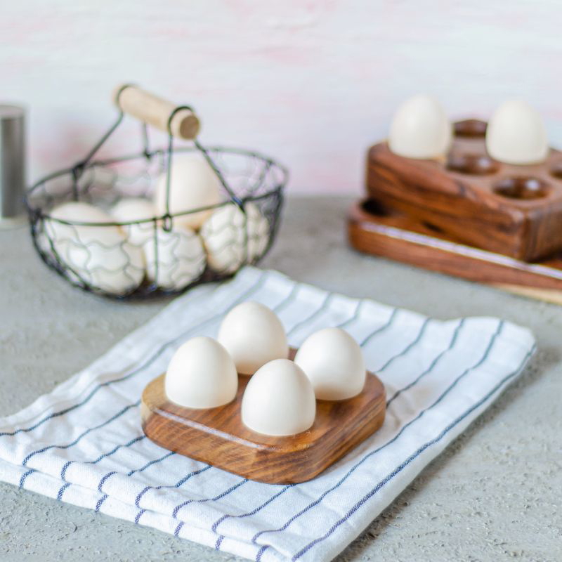 4-Egg Wooden Organizer - 2227