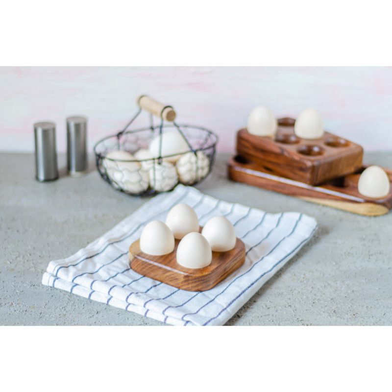4-Egg Wooden Organizer - 2227