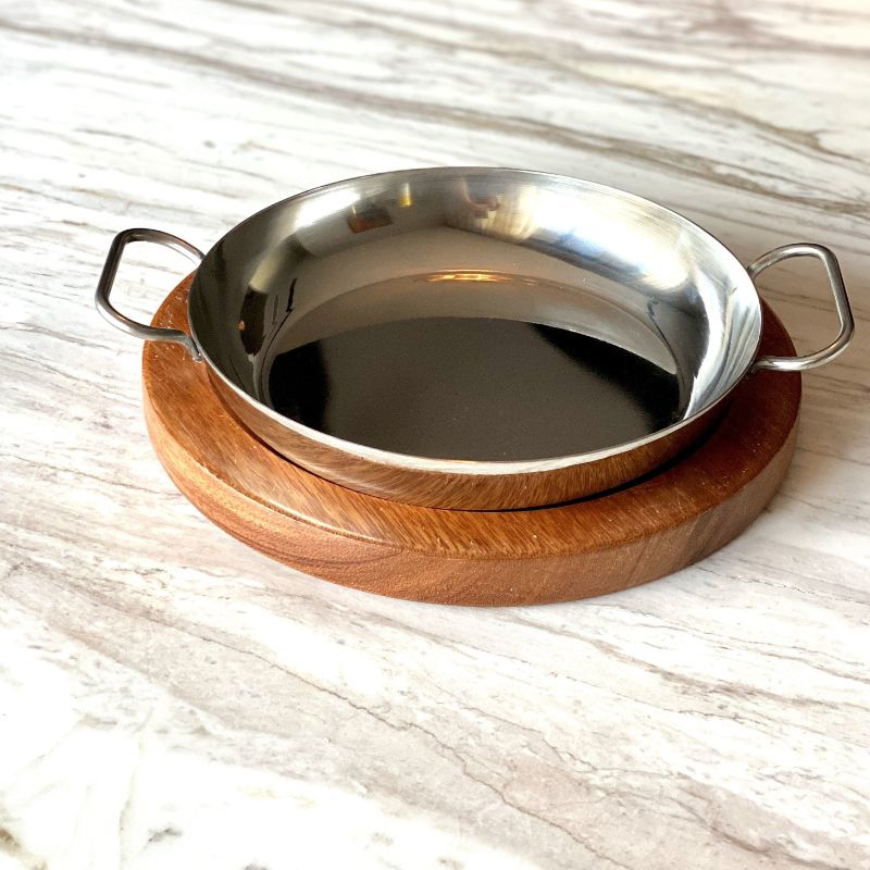 Stainless Pan without coaster, 20 cm, Silver - 251