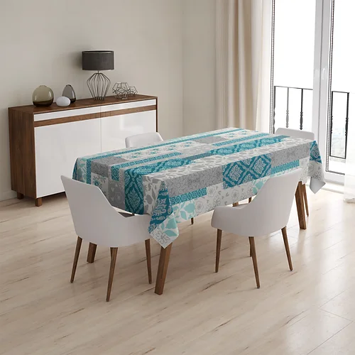 مفرش سفرة، 130×180 سم، أزرق - PR1253C