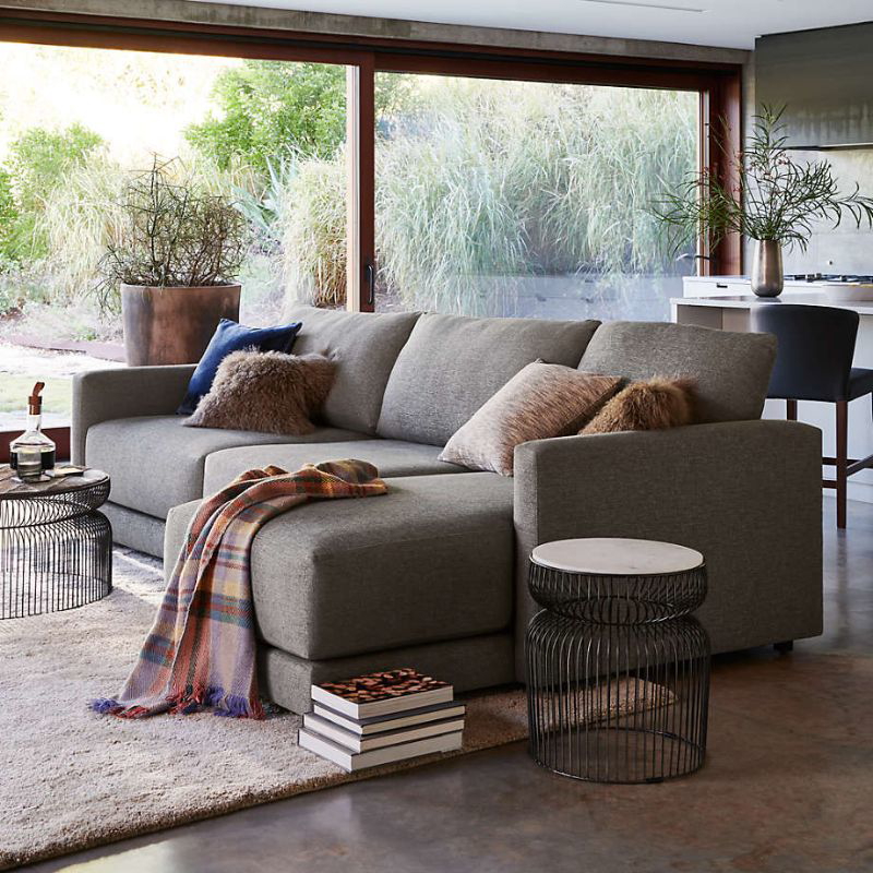Gather U-Shaped Sofa, 330 cm, Dark Grey - MH113