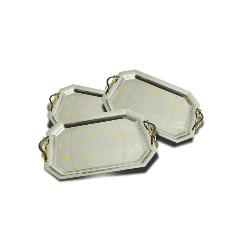 Rectangular Serving Trays Set, Three Pieces - NUP137