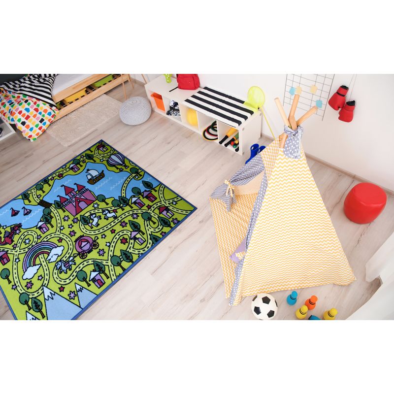 Mac City Map Carpet For Kids Room, 120x80 cm - MB78