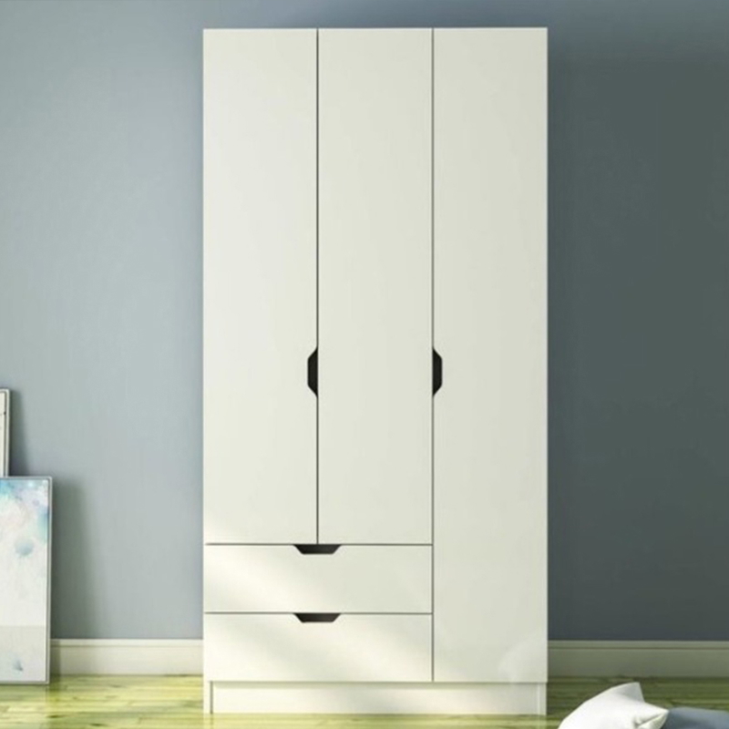 Wardrobe, 120 cm, White - KT-203