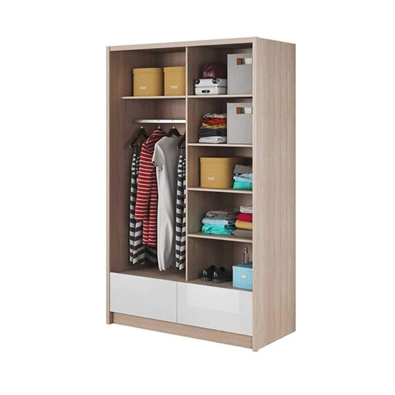 دولاب، 120سم، أبيض / بيج- D103