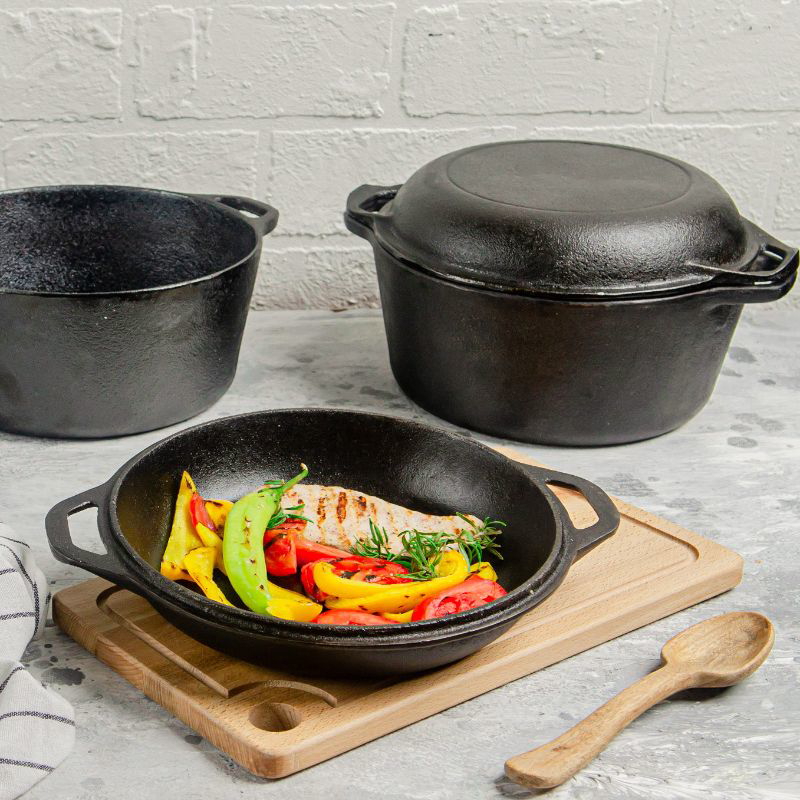 2-in-1 Cast Iron Double Oven - CST4