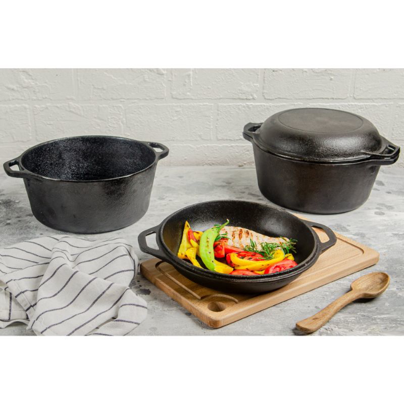 2-in-1 Cast Iron Double Oven - CST4