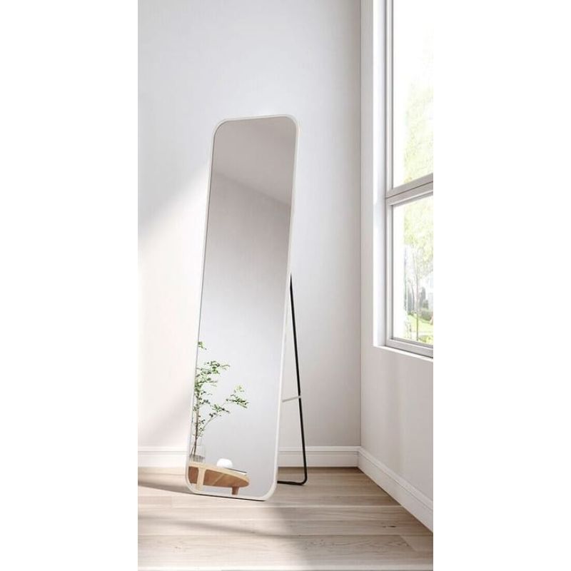 Stand Mirror, 45 cm, White - MOR23