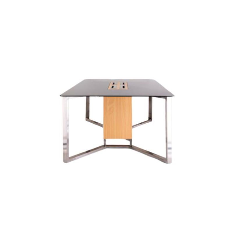 Modern Meeting Table, 120 Cm, GreyXBeige - KM-EG13-05