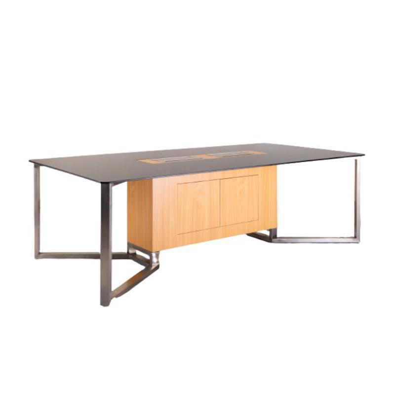 Modern Meeting Table, 120 Cm, GreyXBeige - KM-EG13-05