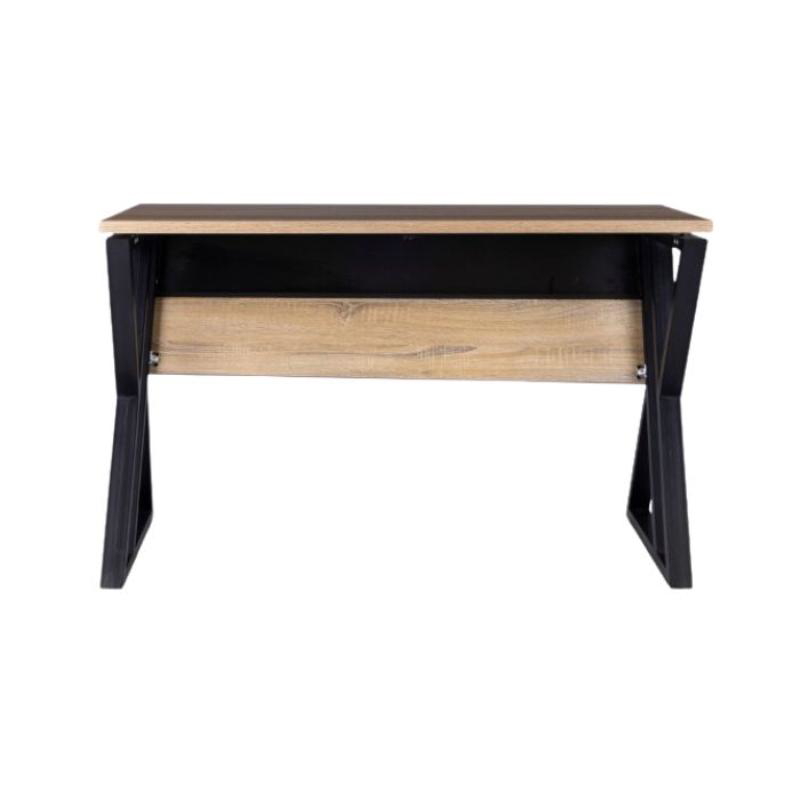 Modern Office Desk, Multiple Sizes, Black & Wood - KM-EG13-29