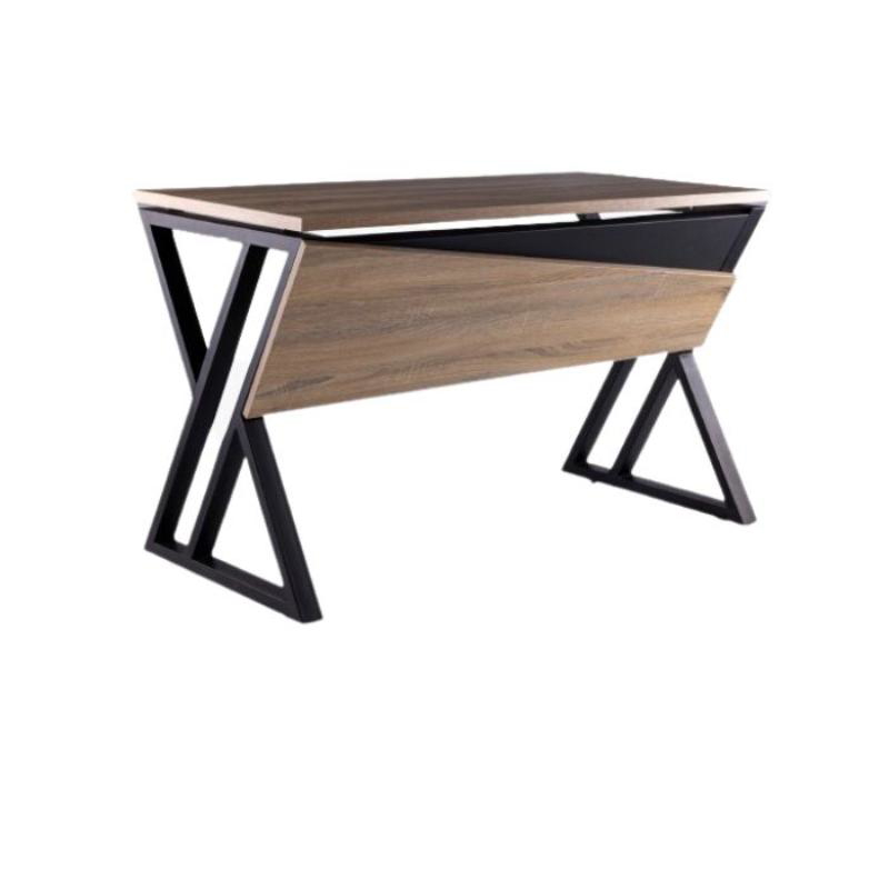 Modern Office Desk, Multiple Sizes, Black & Wood - KM-EG13-29