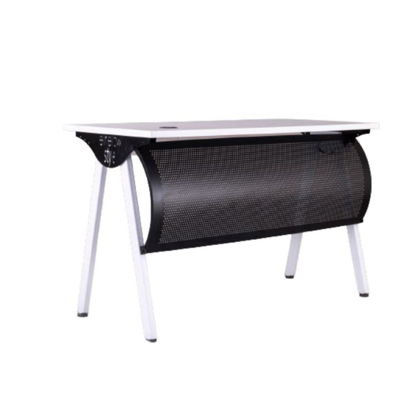 Modern Office Desk, Multiple Sizes, Black & Silver - KM-EG13-32