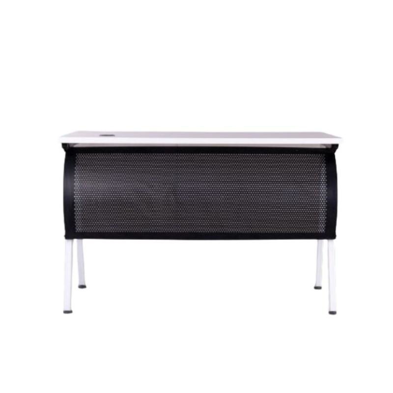 Modern Office Desk, Multiple Sizes, Black & Silver - KM-EG13-32