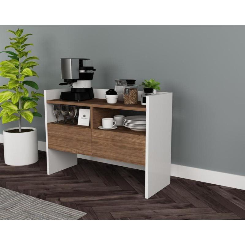 ركن قهوة، 30 سم، أبيض / بنى - KM-EG83-52