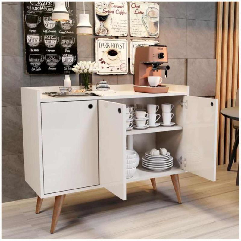 ركن قهوة، 90 سم، أبيض - KM-EG83-53