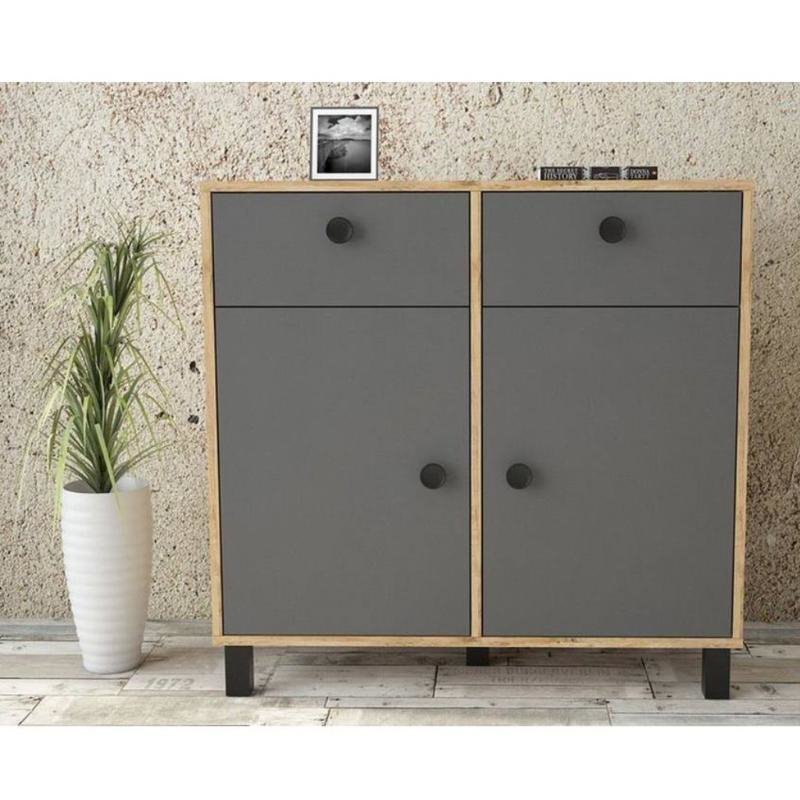 ركن قهوة، 100 سم، رمادى / بيج - KM-EG83-63