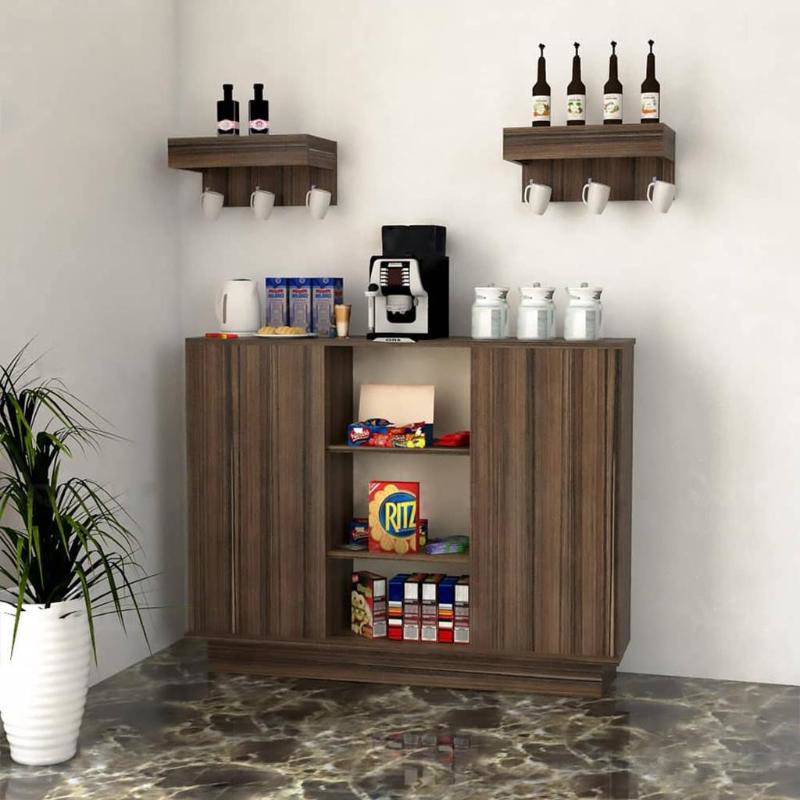 ركن قهوة، 120 سم، بنى - KM-EG83-64