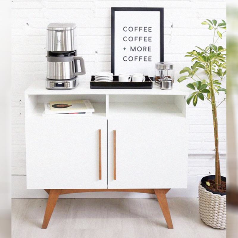 ركن قهوة، 100 سم، أبيض / بنى - KM-EG83-90