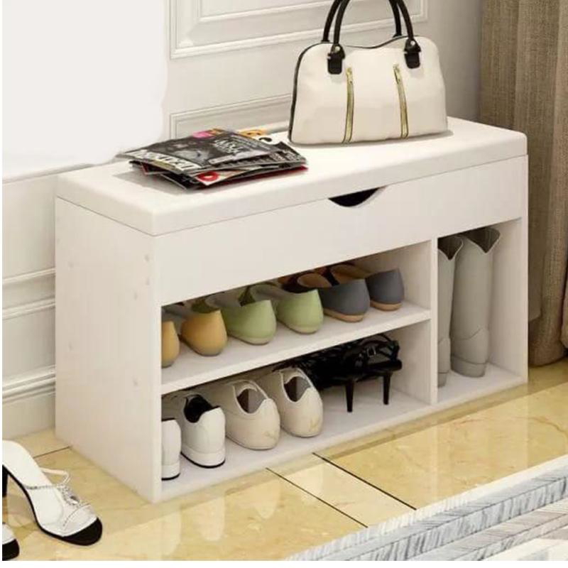 Shoe Cabinet, 80 cm, White - KM-EG83-26