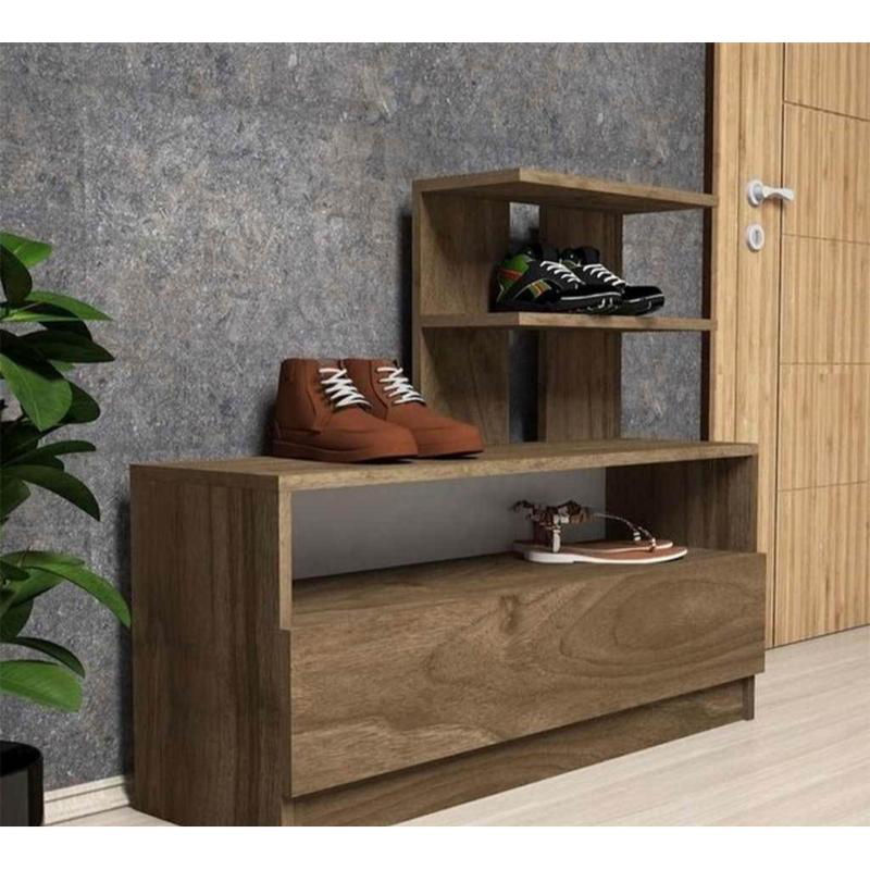 Shoe Cabinet, 100 cm, Brown - KM-EG83-32