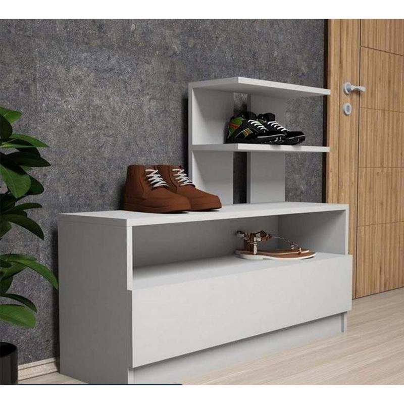 Shoe Cabinet, 100 cm, White - KM-EG83-33