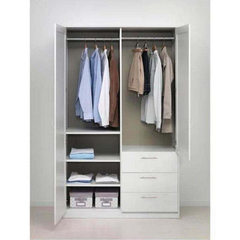 Wardrobe, 120 cm, White - KM-EG83-11